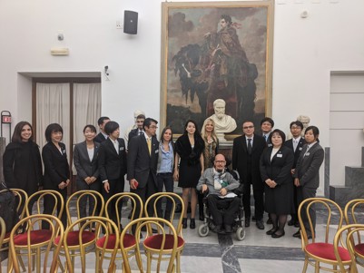 La delegazione giapponese e della Presidenza del Consiglio in visita presso gli uffici di Roma Capitale