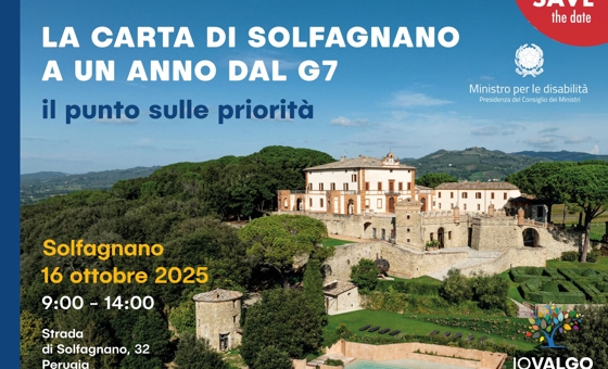 Save the date - La carta di solfagnano a un anno dal G7